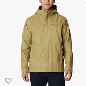 NEW COLUMBIA Mens windbraker lightweight rain athletic  jacket brown small COAT